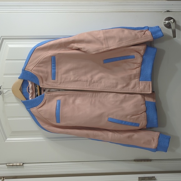 Giovanni Outerwear Other - Giovanni Outerwear Mens Leather Baseball Jacket